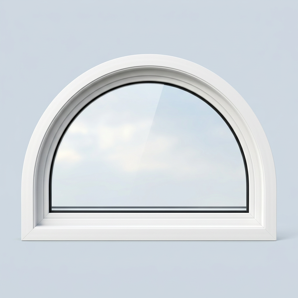 Example of a half round window