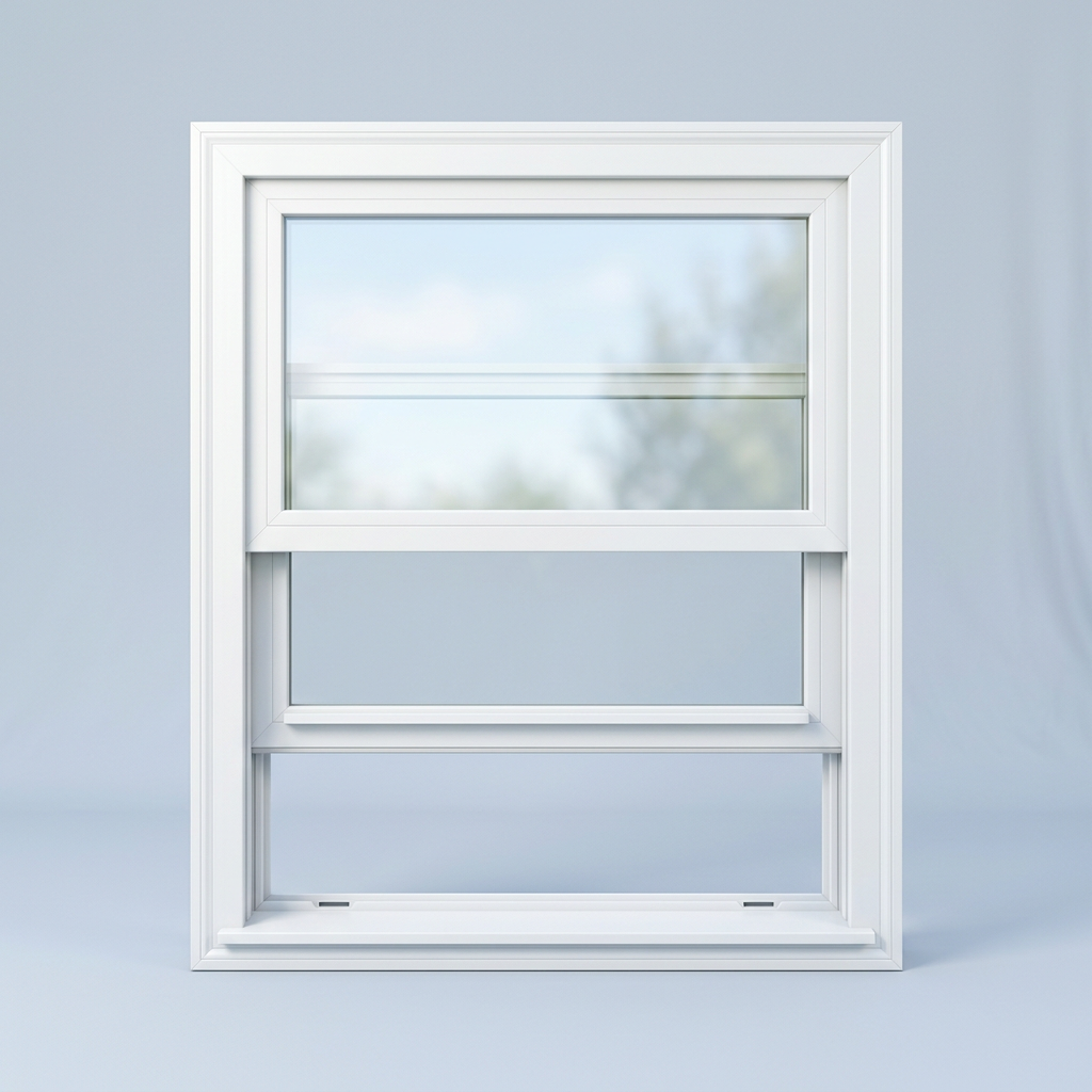 Example of a single hung window